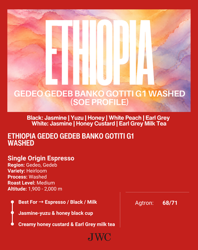 SOE - Ethiopia Gedeo Gedeb Banko Gotiti G1 Washed