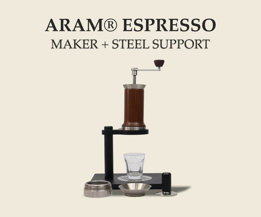 ARAM® ESPRESSO MAKER + STEEL SUPPORT
