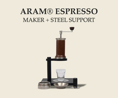 ARAM® ESPRESSO MAKER + STEEL SUPPORT