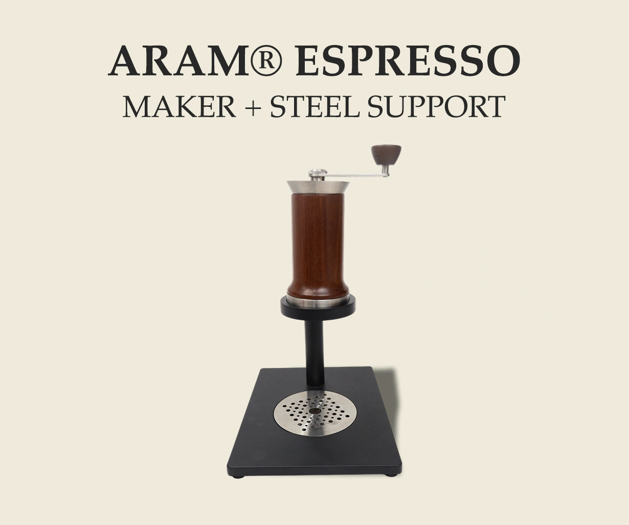 ARAM® ESPRESSO MAKER + STEEL SUPPORT