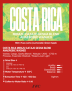 Costa Rica Mirazu Catajo Gesha Blend Anaerobic Washed