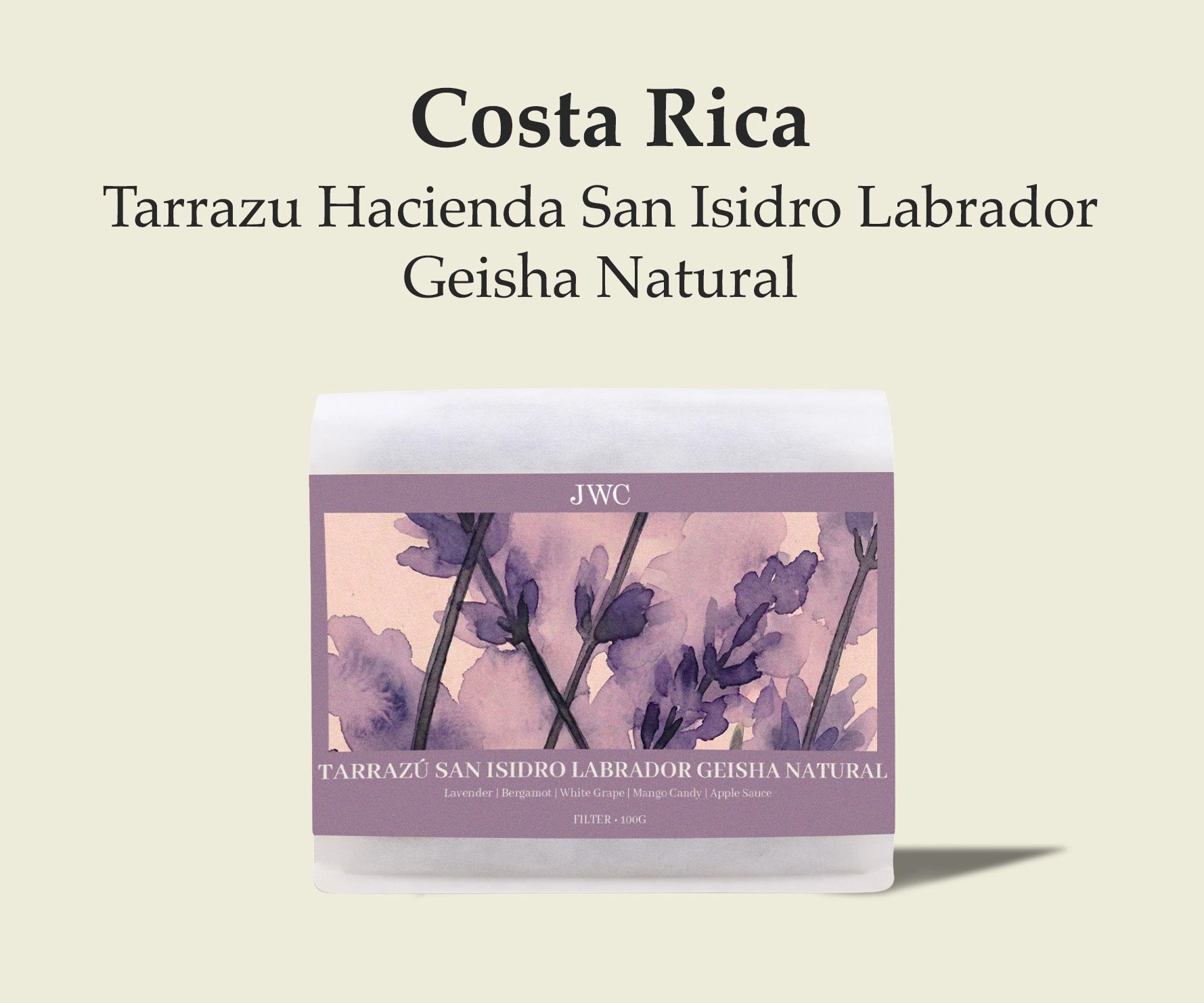 Costa Rica Tarrazu Hacienda San Isidro Labrador Geisha Natural