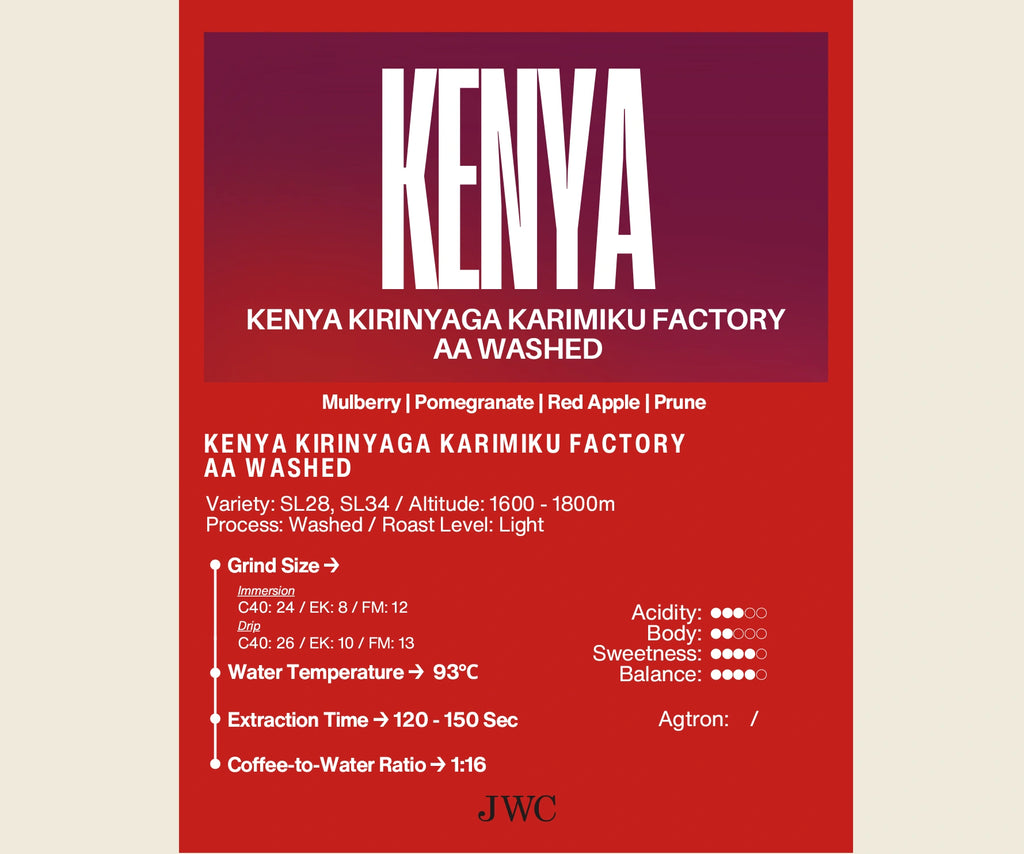 Kenya Kirinyaga Karimiku Factory AA Washed