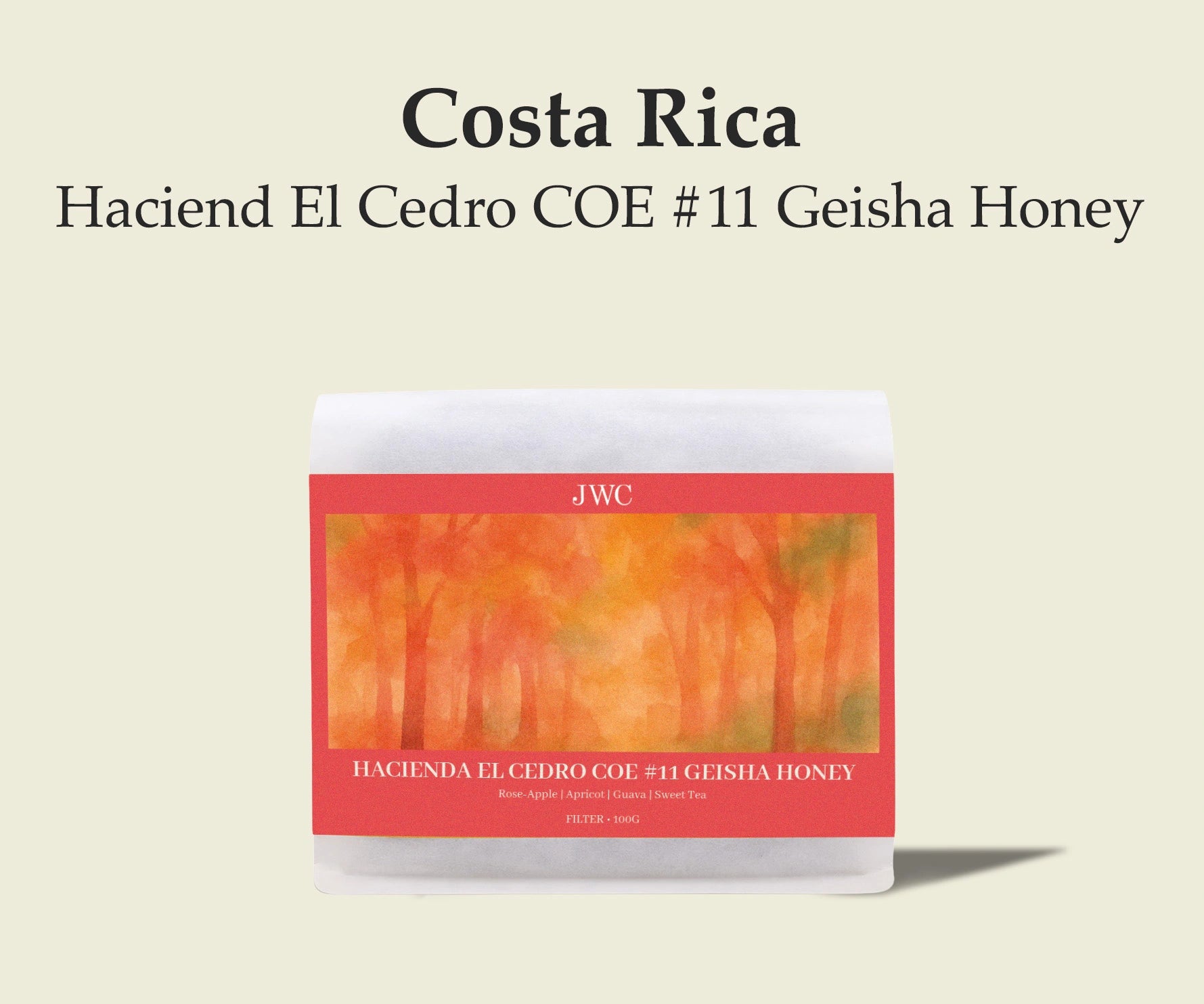 Costa Rica Haciend El Cedro COE #11 Geisha Honey