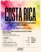 Costa Rica Canet Musician Haydn Caturra Raisin Honey