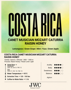 Costa Rica Canet Musician Mozart Caturra Raisin Honey