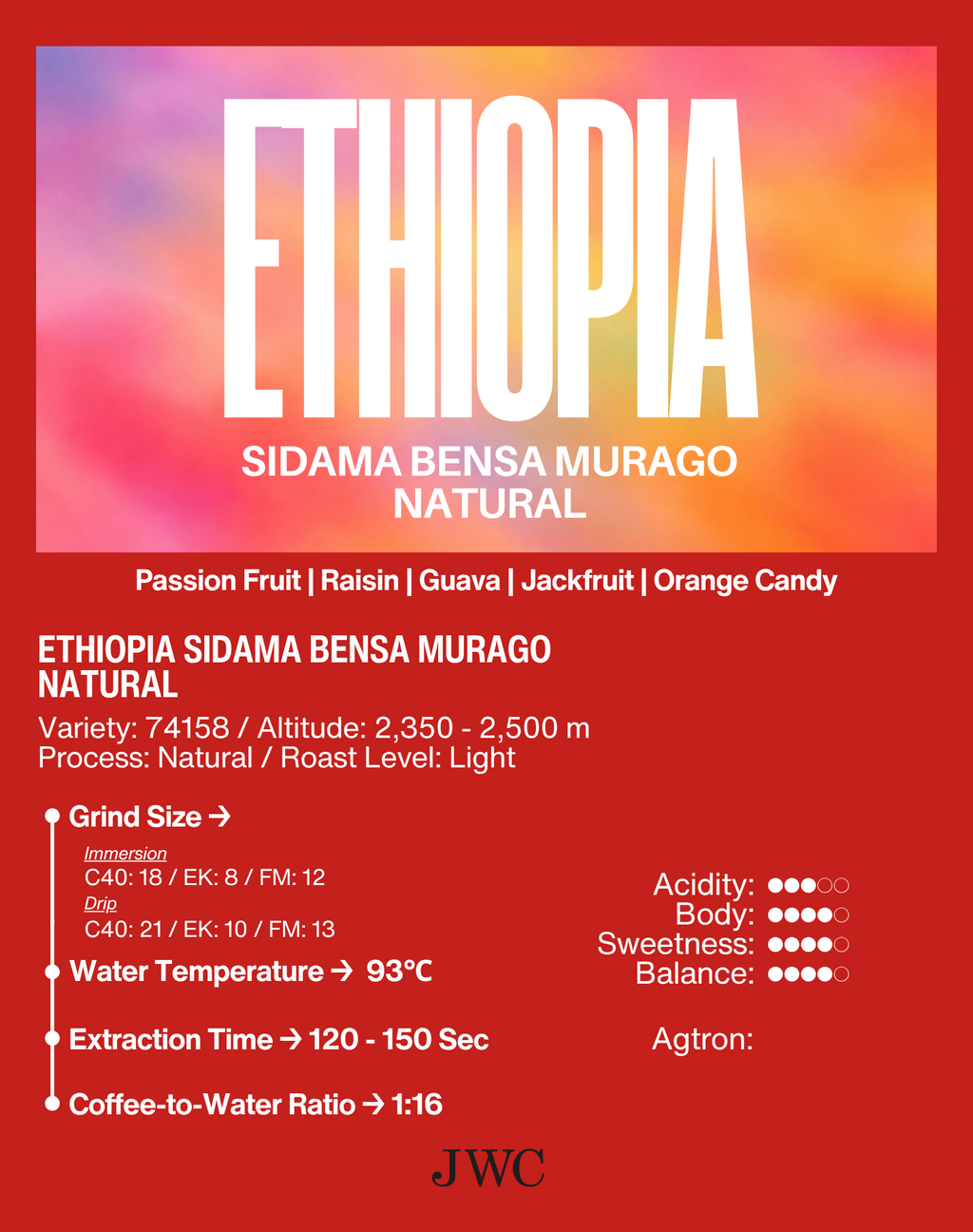 Ethiopia Sidama Bensa Murago Natural