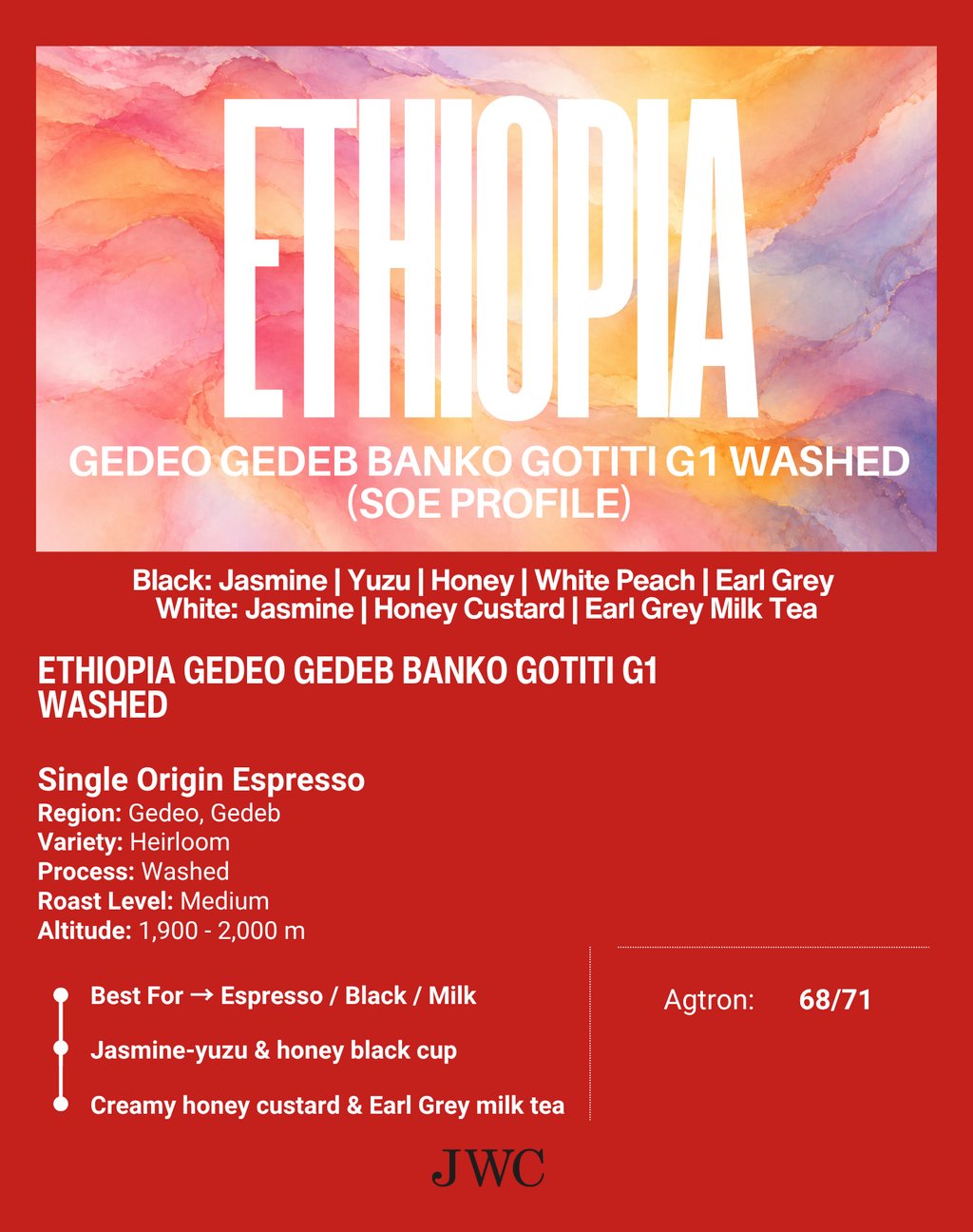 SOE - Ethiopia Gedeo Gedeb Banko Gotiti G1 Washed